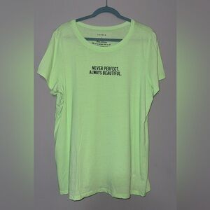 NWOT Torrid Neon Green Tee